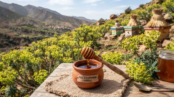 Miel d'euphorbe : bienfaits et vertus du nectar marocain
